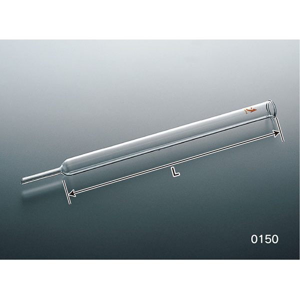 クロマトグラフ管（フィルター無・コック無） ８０×Ｌ１４００ CL0150-08-40 ガラスSHOPクライミング
